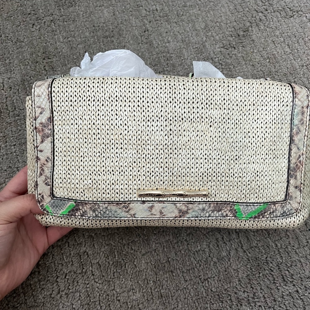 Elaine Turner Straw Crossbody